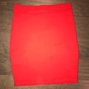 BeBe- Bodycon Red Skirt-Size M- Retail: $69